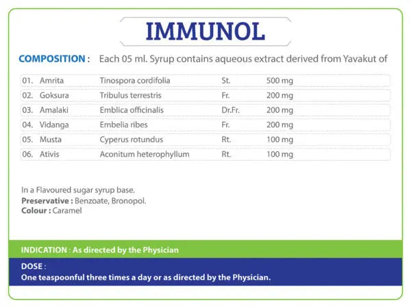 Immunol Syrup Ayurchem