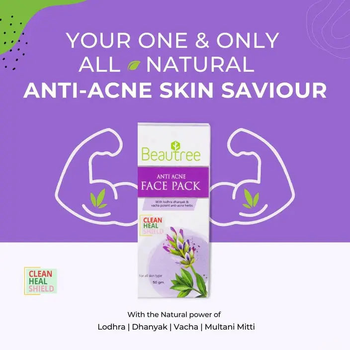 Beautree Anti Acne Face Pack ayurchemstore