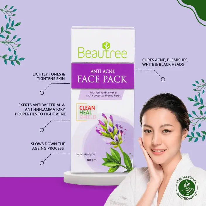 Beautree Anti Acne Face Pack ayurchemstore