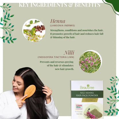 Beautree Nili Henna Hair Pack Powder ayurchemstore