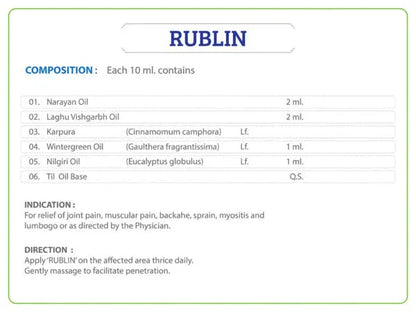 Rublin Liniment Ayurchem